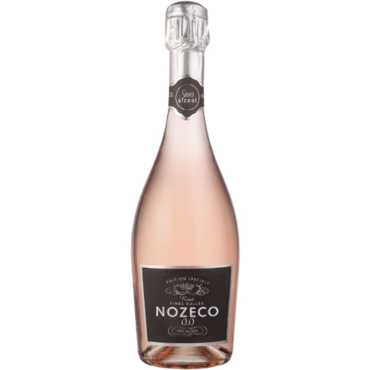Boisson à Base de Vin Désalcoolisé Rosé Fines Bulles Sans Alcool NOZECO
