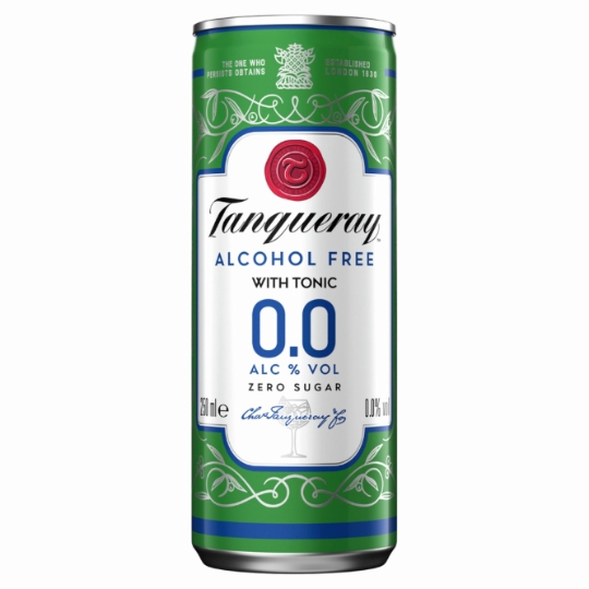 Boisson avec Tonic sans Sucres et sans Alcool 0,0% TANQUERAY