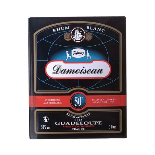 Rhum Damoiseau - Rhum Agricole Blanc - Guadeloupe - 50%vol - Bib 300cl