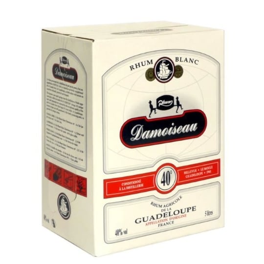 Rhum Damoiseau - Rhum Agricole Blanc - Guadeloupe - 40%vol - Bib 500cl