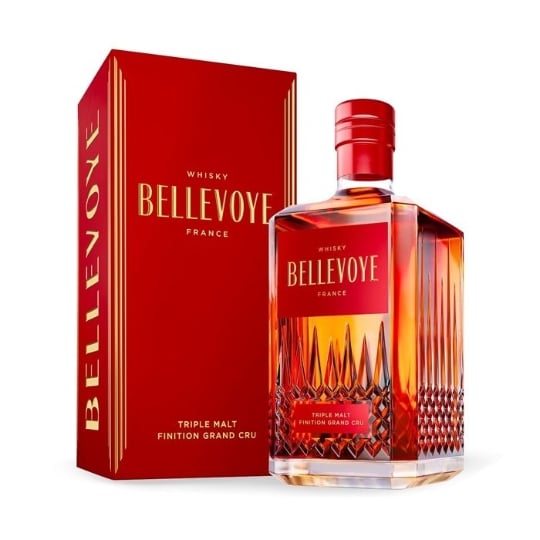 Rouge - Whisky - Triple Malt - Origine : France - 43 % Alcool  - Bouteille 70 Cl BELLEVOYE