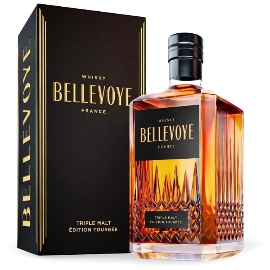 Noir - Whisky - Triple Malt - Origine : France - 43 % Alcool  - Bouteille 70 Cl BELLEVOYE