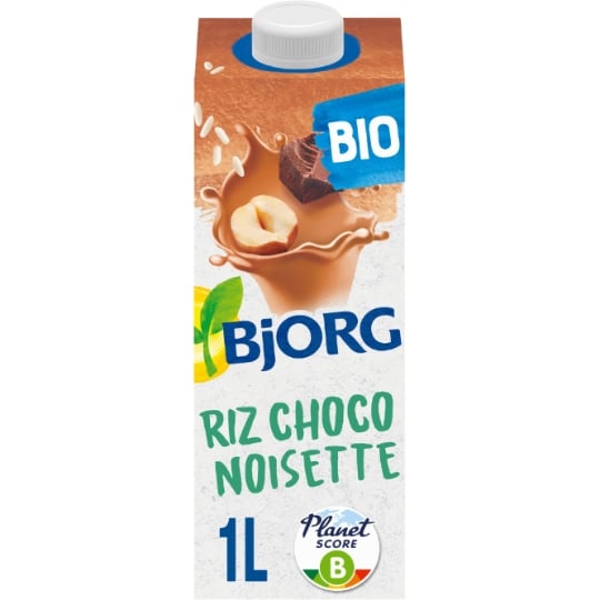 Boisson Végétale Riz Chocolat Noisettes Bio BJORG
