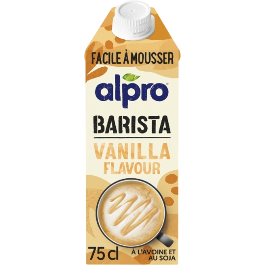 Boisson Végétale Barista Avoine et Soja Saveur Vanille ALPRO