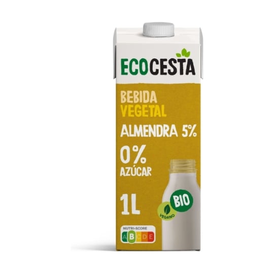 Ecocesta - Boisson Végétale Aux Amandes Bio Sans Sucre 1 L