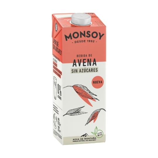 Monsoy - Boisson À L'avoine Bio Sans Sucre 1 L (avoine)