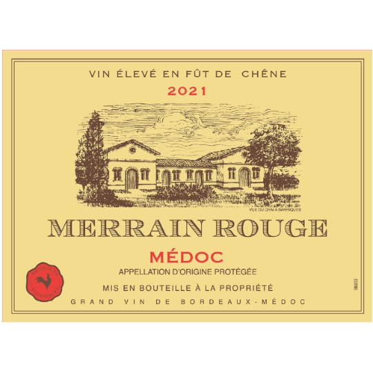 Vin Rouge A.O.P. Bordeaux Médoc Merrain PRODUCTA VIGNOBLES