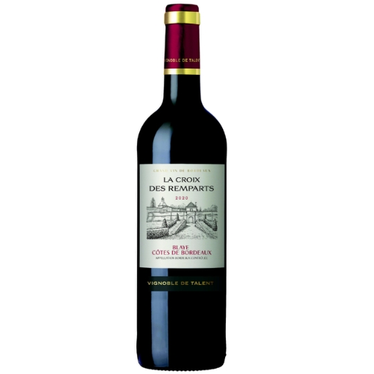 Vin Rouge A.O.C. Blaye Côtes de Bordeaux Vignoble de Talent LA CROIX DES REMPARTS