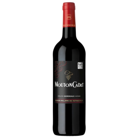 Vin Rouge A.O.P. Bordeaux MOUTON CADET BARON PHILIPPE DE ROTHSCHILD