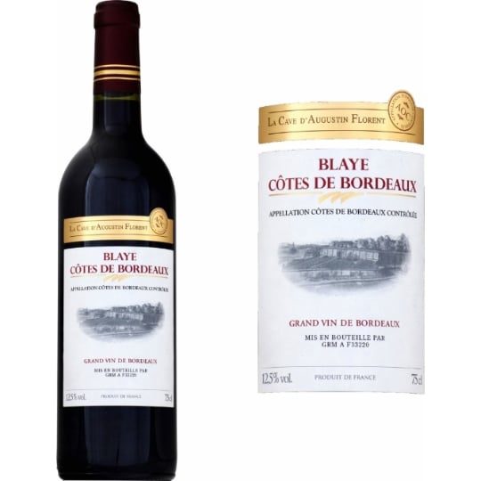 Vin Rouge A.O.P. Blaye Côtes de Bordeaux LA CAVE D'AUGUSTIN FLORENT