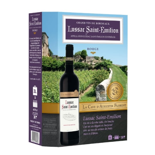 Vin rouge AOC Lussac Saint- Emilion LA CAVE D AUGUSTIN FLORENT