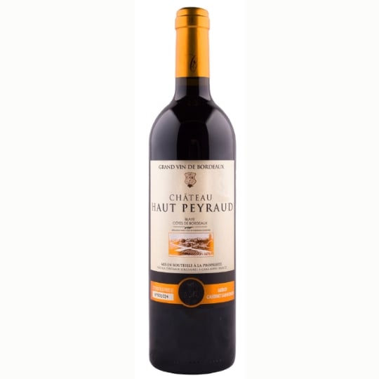 Vin Rouge A.O.P. Bordeaux Merlot Cabernet Sauvignon CHATEAU HAUT PEYRAUD