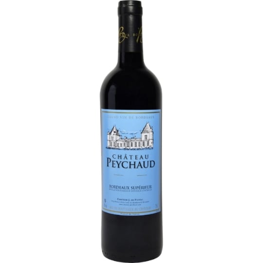 Vin rouge AOC Bordeaux Supérieur CHATEAU PEYCHAUD