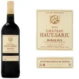 Vin rouge Bordeaux 2012 CHATEAU HAUT-SARIC