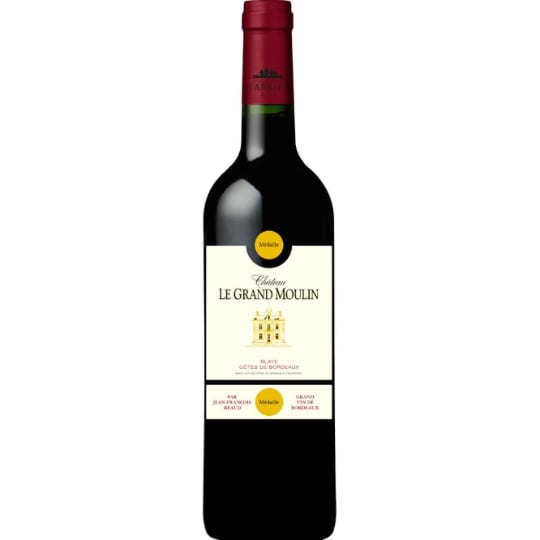 Vin Rouge A.O.P. Blaye Côtes de Bordeaux CHATEAU LE GRAND MOULIN