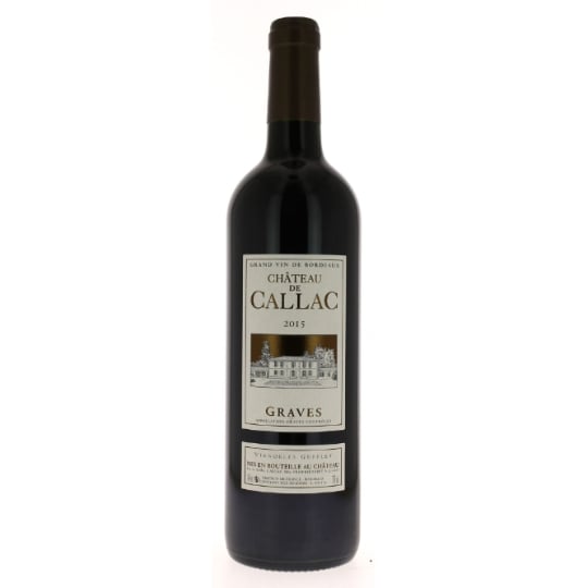 Vin rouge Graves 2012 CHATEAU DE CALLAC