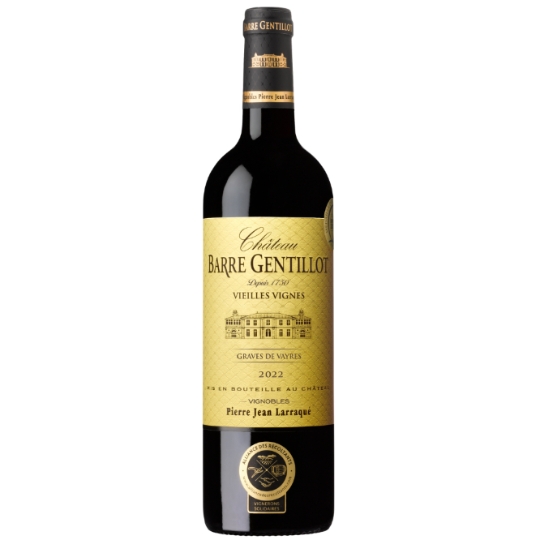 Vin Rouge A.O.P. Graves de Vayres CHATEAU BARRE GENTILLOT VIEILLES VIGNES