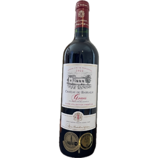 Vin Rouge AOC Graves Cuvée Collection Prestige CHATEAU DU BARRAILH