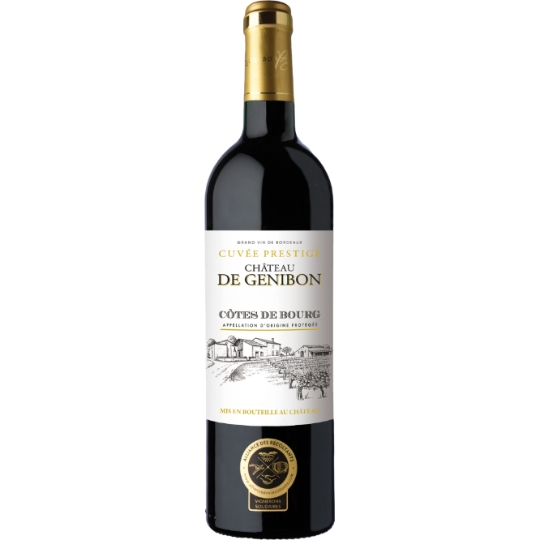Vin Rouge A.O.P Côtes de Bourg CHATEAU DE GENIBON