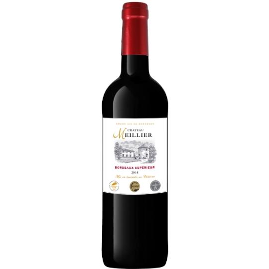 Vin Rouge AOC Bordeaux Supérieur CHATEAU MEILLIER