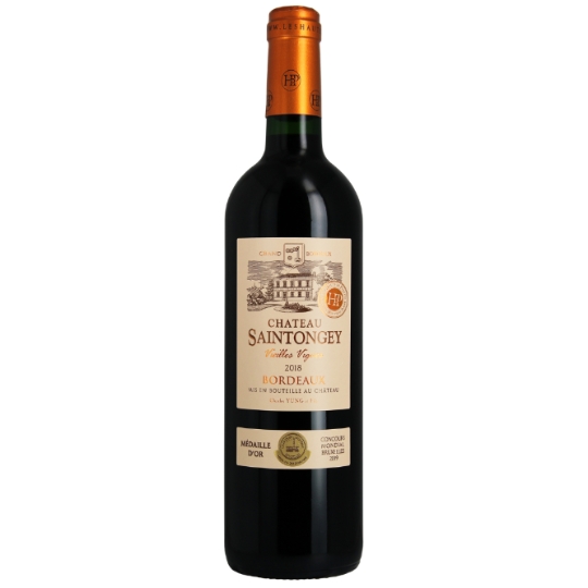 Vin Rouge AOC Bordeaux Vieilles Vignes CHATEAU SAINTONGEY