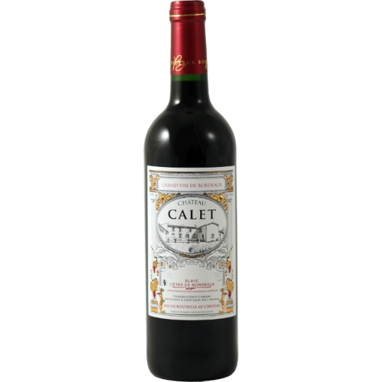 Vin Rouge AOC Blaye Côtes de Bordeaux CHATEAU CALET