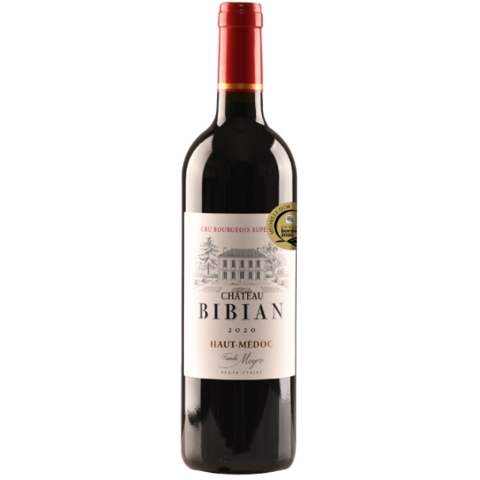 Vin Rouge AOC Haut-Médoc Cru Bourgeois Supérieur CHATEAU BIBIAN