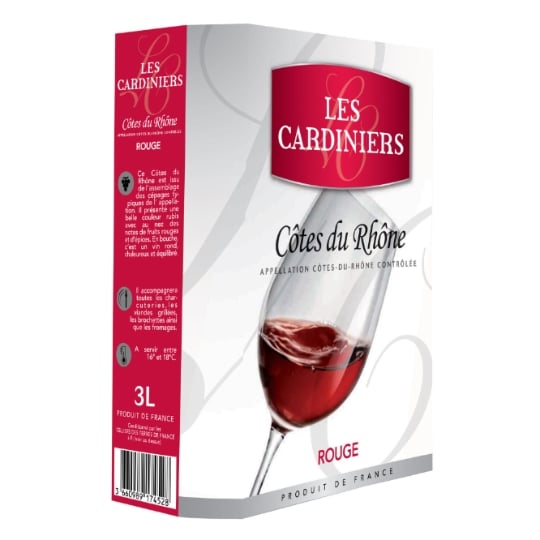 Vin Rouge A.O.P. Côtes Du Rhône LES CARDINIERS