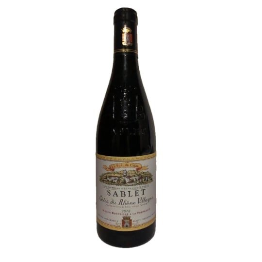 Vin Rouge A.O.P. Côtes Du Rhône Villages Sablet Grenache Syrah LA FONT DU CAIAU