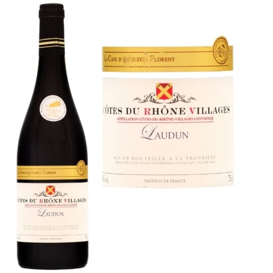 Vin Rouge A.O.P. Côtes-Du-Rhône-Villages laudun LA CAVE D'AUGUSTIN FLORENT