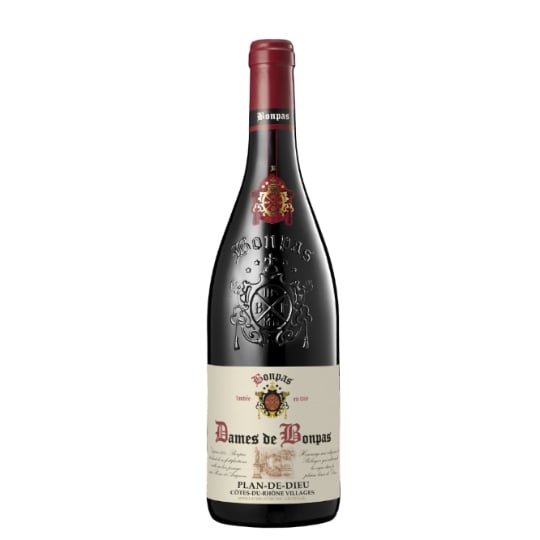 Vin rouge cotes du rhone villages plan de dieu dame de bonpas    BONPAS