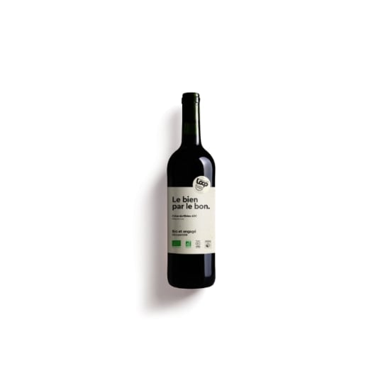 Vin Rouge A.O.P. Côtes Du Rhône Bio LE BIEN PAR LE BON