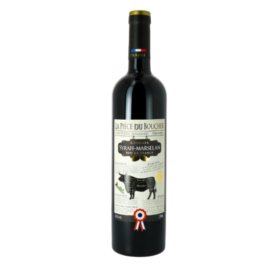 Vin Rouge Syrah Marselan LA PIECE DU BOUCHER