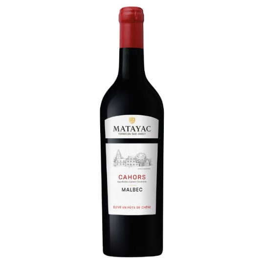 Vin Rouge A.O.P. Sud Ouest Cahors Malbec MATAYAC