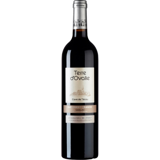 Vin Rouge AOP Gaillac Sud-Ouest France TERRE D'OVALIE