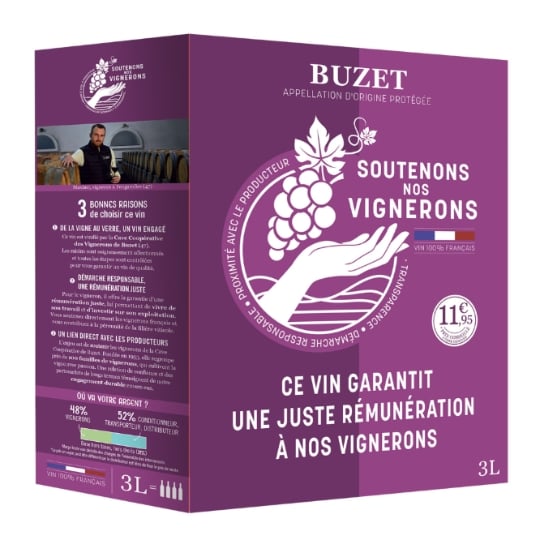 Vin Rouge AOP Buzet SOUTENONS NOS VIGNERONS