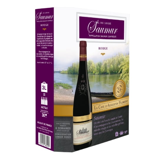 Vin Rouge A.O.P. Val de Loire Saumur LA CAVE D'AUGUSTIN FLORENT