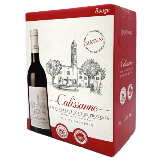 Vin Rouge AOP Coteaux d'Aix en Provence Mis en Bouteille au Château CALISSANNE