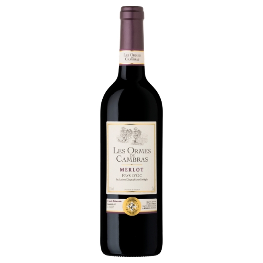 Vin Rouge I.G.P. Pays d'Oc Merlot LES ORMES DE CAMBRAS