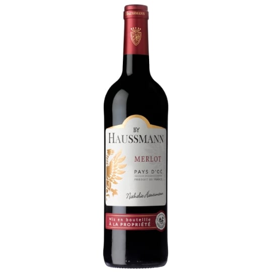 Vin Rouge IGP Pays d'Oc Merlot BY HAUSSMANN