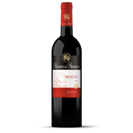 Vin rouge Vin de Pays Merlot RESERVE DU PRESIDENT
