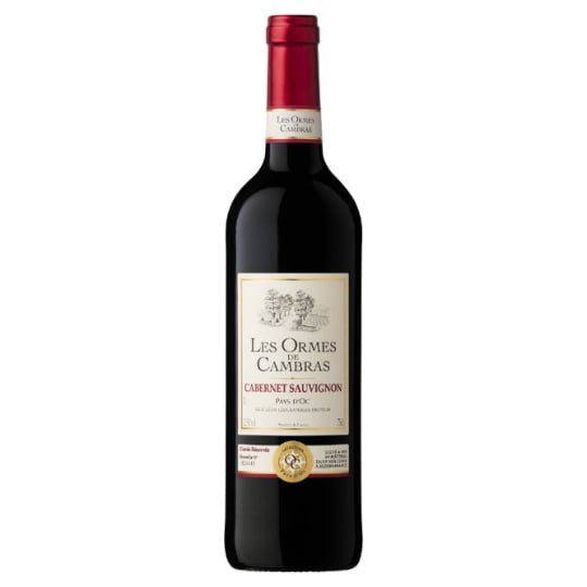Vin Rouge I.G.P. Pays d'Oc Cabernet Sauvignon LES ORMES DE CAMBRAS