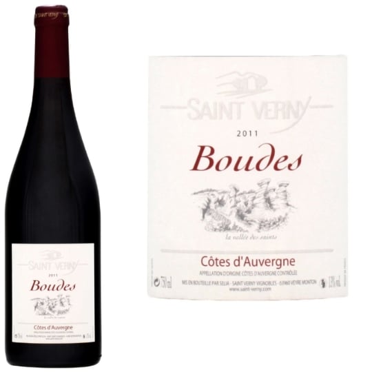 Vin rouge  Boudes  SAINT VERNY