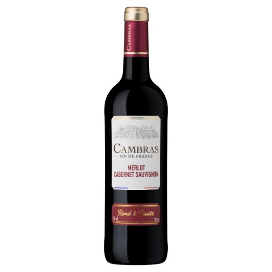 Vin Rouge de France Merlot Cabernet Sauvignon CAMBRAS