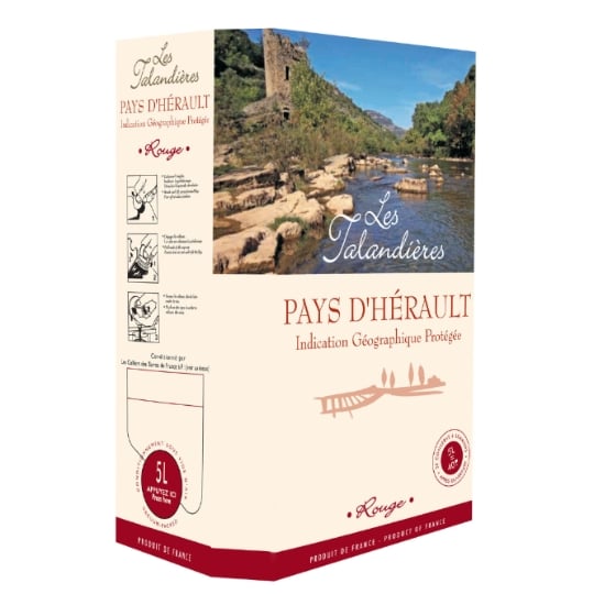 Vin Rouge I.G.P. Pays d'Hérault LES TALANDIERES