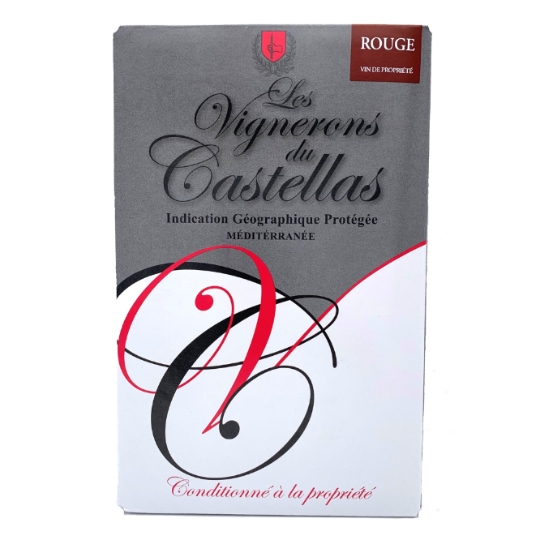 Vin Rouge IGP Méditerranée Vin de Propriété LES VIGNERONS DU CASTELLAS