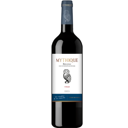 Vin Rouge IGP Pays d'Oc Syrah MYTHIQUE