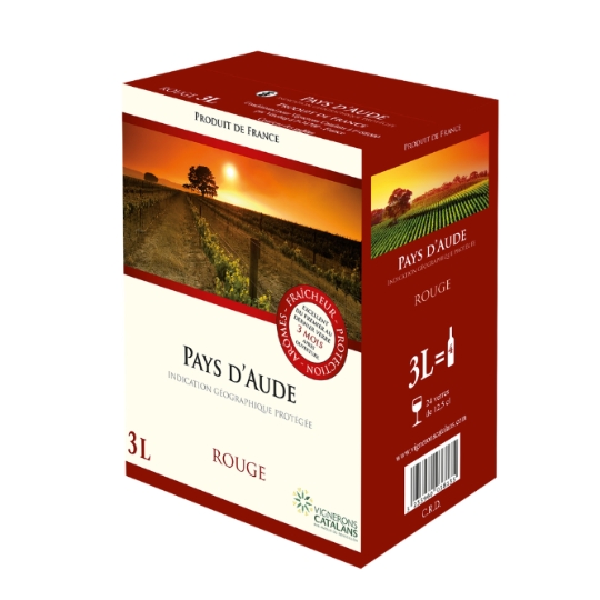 Vin Rouge IGP Pays d'aude VIGNERONS CATALANS