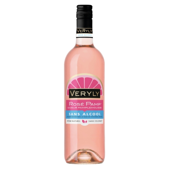 Boisson à base de Vin Rosé Pamplemousse Sans Alcool VERYLY