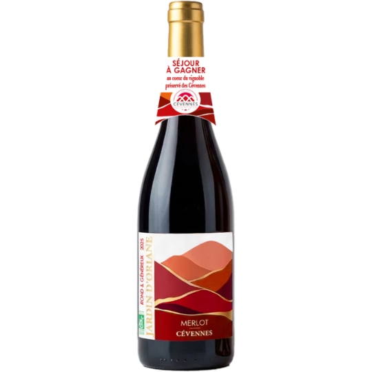 Vin Rouge IGP Cévennes Merlot Rond & Généreux JARDIN D'ORLANE